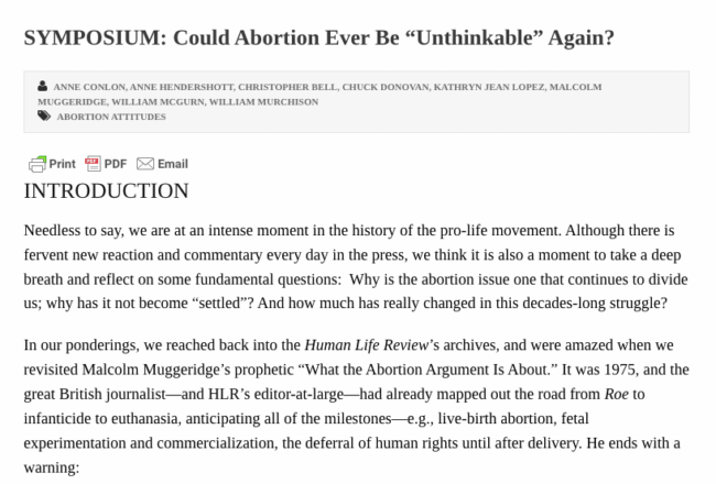 Human Life Review